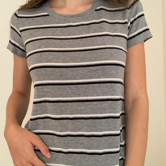 Striped T-Shirt Dress - Picture 2 of 3